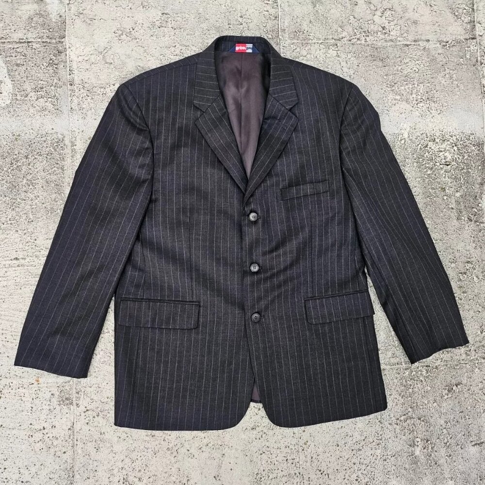 Stafford Super Suit Men Blazer Sport Coat Three Button Jacker Size 42Short - Picture 1 of 9